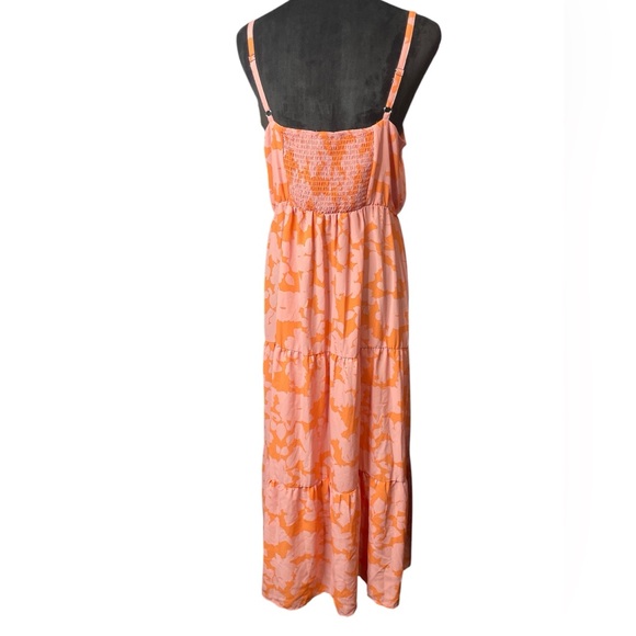 NWT Social Standard by Sanctuary Floral Pink and Orange Maxi Dress - Picture 4 of 9